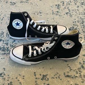 Black high top Converse